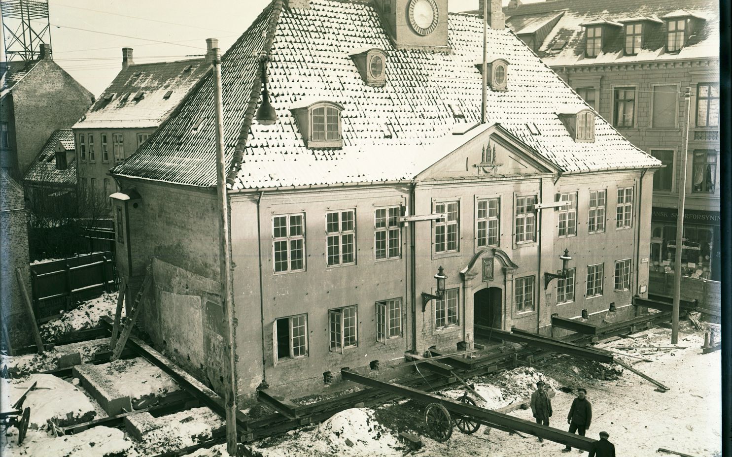 Rådhustorvet/Rådhusstræde i gamle dage