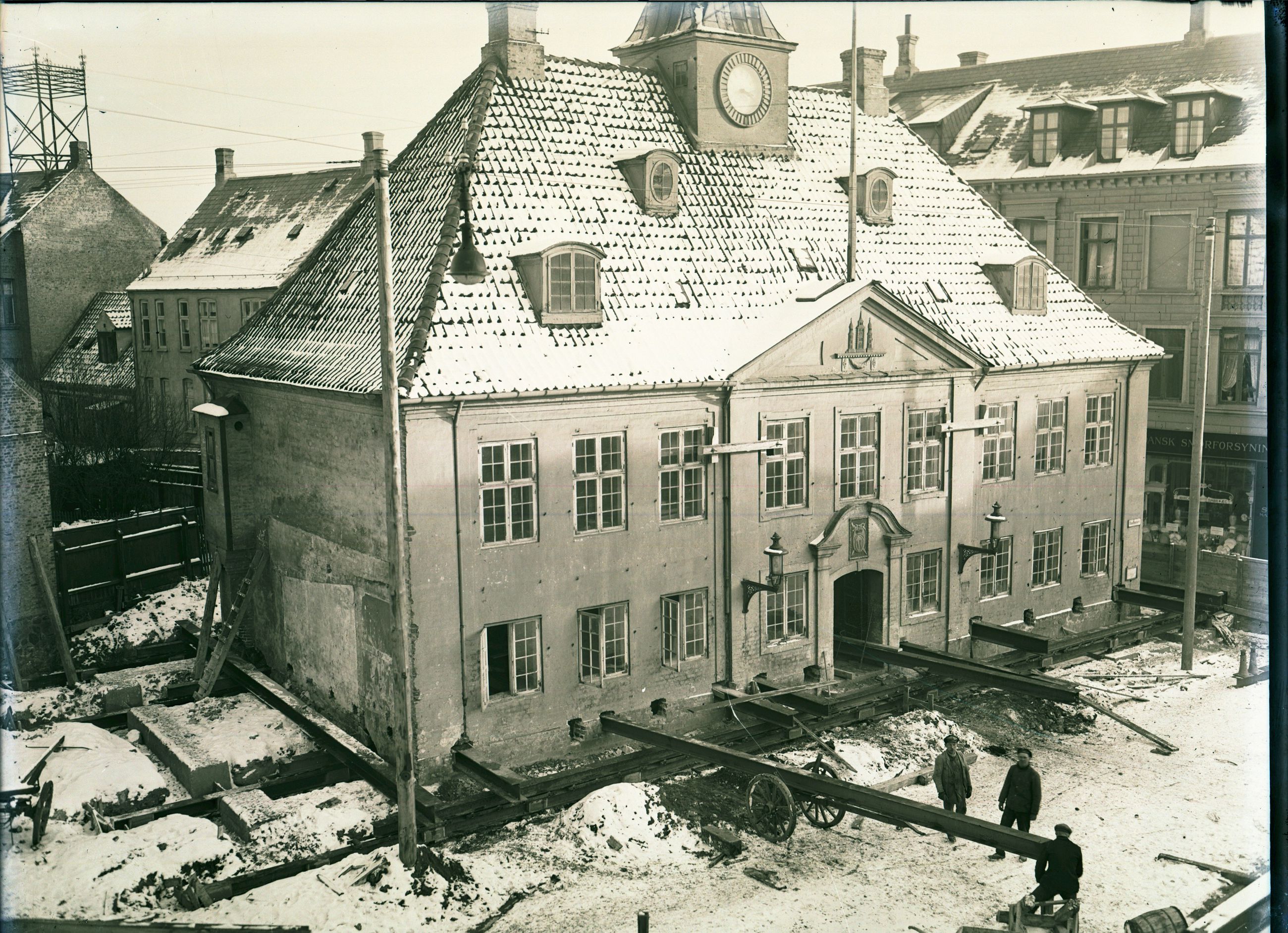Rådhustorvet/Rådhusstræde i gamle dage